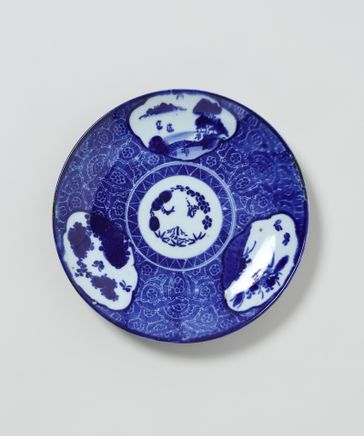 平戸　染付　唐獅子牡丹の図　蓋茶碗　E863AS-COz 平戸 染付 唐獅子牡丹の図 蓋茶碗 E863AS-COz - メルカリ