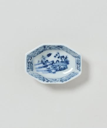 骨董 ゴム判 山水図 舟形しょう油皿 | [公式]TODAY'S SPECIAL