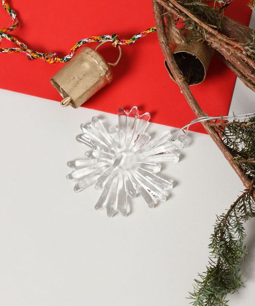 TODAY'S SPECIAL GLASS ORNAMENT ホワイト インテリア・ファブリクス トゥデイズスペシャル 608000 and ST アンドエスティ（旧ドットエスティ）