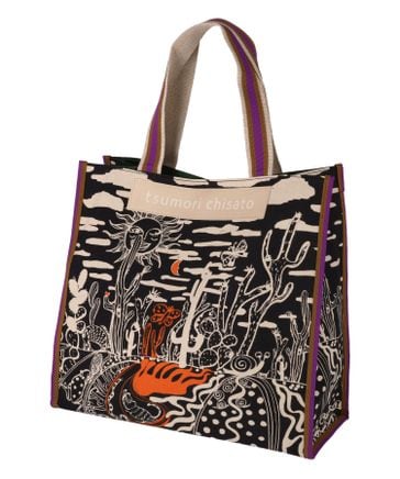 本日限定値下げ❗️新品未使用‼️ロッディオ　プレミアムトートバック4点セット ツモリチサト tsumori chisato ネコかおウレタン トートバッグ 50796 1