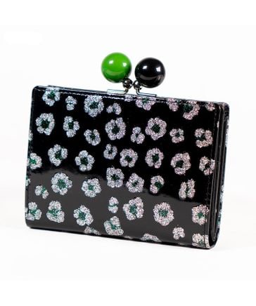 グリッターフラワー がま口 2つ折り財布/57854 | [公式]tsumori