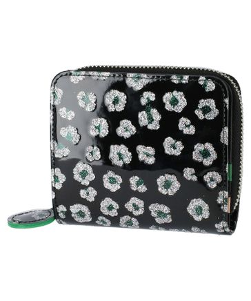 グリッターフラワー ラウンドファスナー 2つ折り財布/57858 | [公式