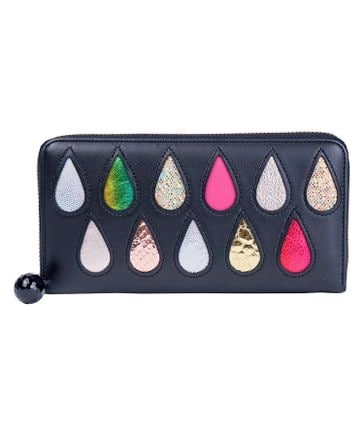 ドロップス ラウンドファスナー長財布 【かわいいデザイン！本革の