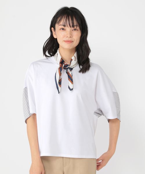 Utao: 《ウタオ》ヨーク変形切り替えTシャツ ライトグレー FREE スペシャルライン ウタオ 137577 and ST アンドエスティ(旧ドットエスティ) Utao: 《ウタオ》ヨーク変形切り替えTシャツ ライトグレー FREE スペシャルライン ウタオ 137577 and ST アンドエスティ(旧ドットエスティ)