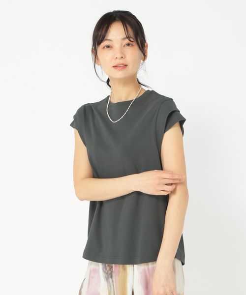 Utao: 《ウタオ》フレンチスリーブデザインTシャツ チャコールグレー M スペシャルライン ウタオ 325928 and ST アンドエスティ(旧ドットエスティ) Utao: 《ウタオ》フレンチスリーブデザインTシャツ チャコールグレー M スペシャルライン ウタオ 325928 and ST アンドエスティ(旧ドットエスティ)