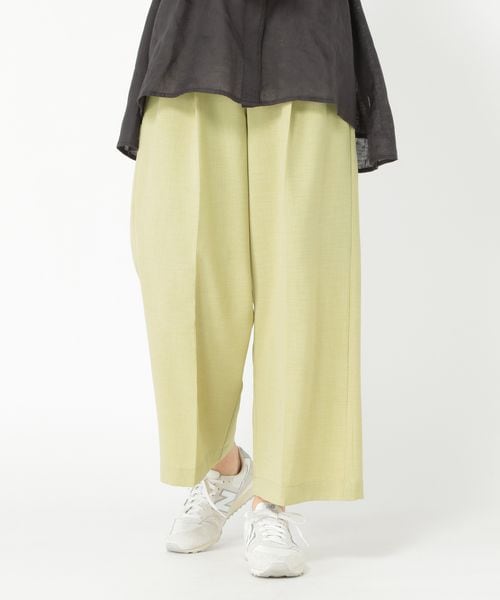 Utao: 《ウタオ》麻調タックワイドパンツ イエロー XL スペシャルライン ウタオ 327103 and ST アンドエスティ(旧ドットエスティ) Utao: 《ウタオ》麻調タックワイドパンツ イエロー XL スペシャルライン ウタオ 327103 and ST アンドエスティ(旧ドットエスティ)