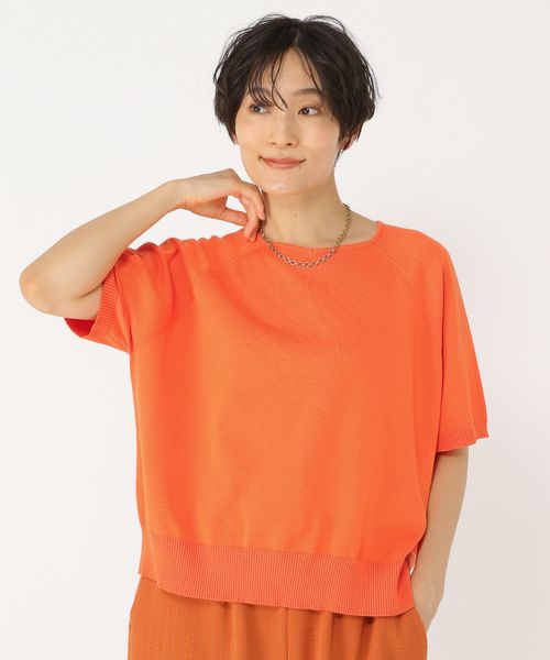 Utao: 《ウタオ》ビスコース半袖ニットプルオーバー オレンジ FREE スペシャルライン ウタオ 492549 and ST アンドエスティ(旧ドットエスティ) Utao: 《ウタオ》ビスコース半袖ニットプルオーバー オレンジ FREE スペシャルライン ウタオ 492549 and ST アンドエスティ(旧ドットエスティ)