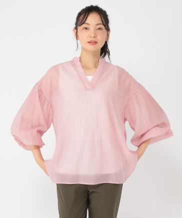 ブラウス シャツ 「ウタオ」ワッシャーシアーブラウス レディース ウタオ》ワッシャーシアーブラウス | [公式]ウタオ（Utao:）通販