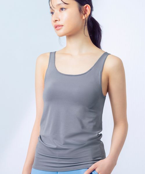 WACOAL 【ウイング】シンクロブラトップ 吸汗速乾タイプ カップ付きタンクトップ /ET1152 ライトグレー インティメイトW ワコール 247254 and ST アンドエスティ(旧ドットエスティ) WACOAL 【ウイング】シンクロブラトップ 吸汗速乾タイプ カップ付きタンクトップ /ET1152 ライトグレー インティメイトW ワコール 247254 and ST アンドエスティ(旧ドットエスティ)
