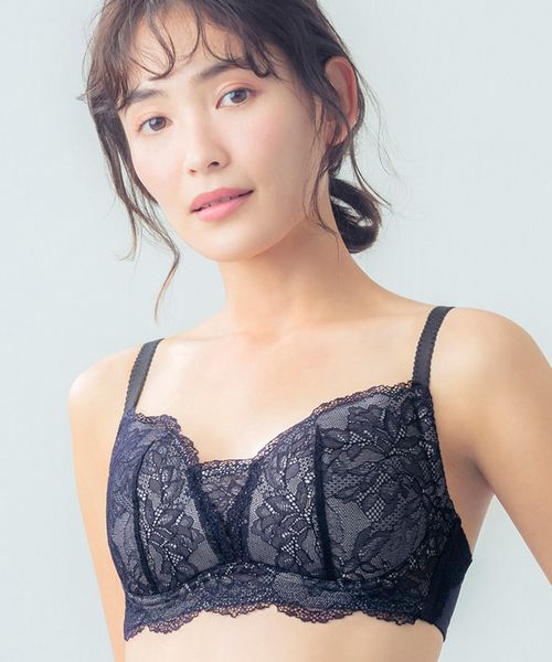 WACOAL 【ウイング】Wing Lesiage 1000シリーズ 小さく見せるブラ/PB1001 ネイビー インティメイトW ワコール 581529 and ST アンドエスティ(旧ドットエスティ) WACOAL 【ウイング】Wing Lesiage 1000シリーズ 小さく見せるブラ/PB1001 ネイビー インティメイトW ワコール 581529 and ST アンドエスティ(旧ドットエスティ)
