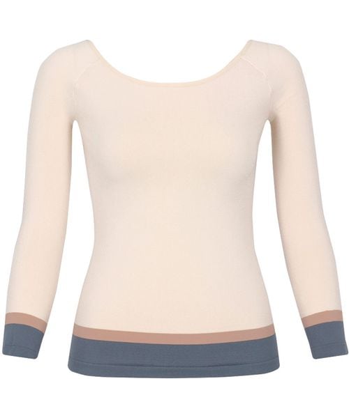 WACOAL 【ワコール】360°ラクストレッチ あったかインナー 袖丈調節可能(7分袖～9分袖)/CLD371 オフホワイト インティメイト ワコール 622384 and ST アンドエスティ（旧ドットエスティ）