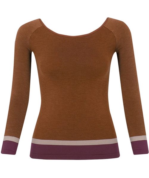 WACOAL 【ワコール】360°ラクストレッチ あったかインナー 袖丈調節可能(7分袖～9分袖)/CLD371 レオパード インティメイト ワコール 622384 and ST アンドエスティ（旧ドットエスティ）