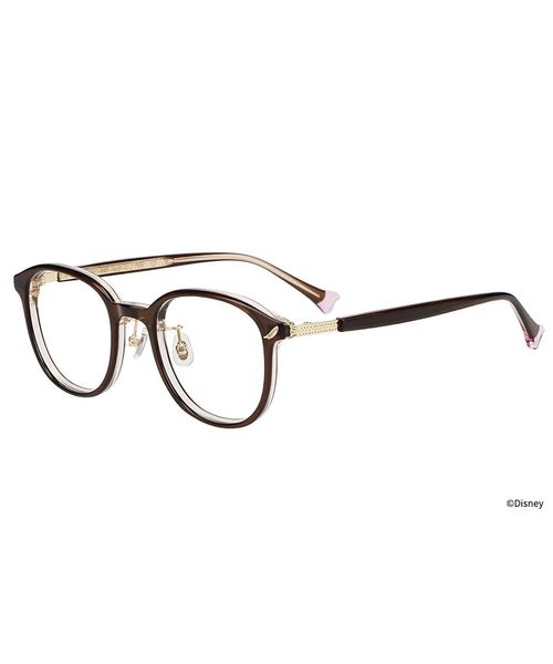 Zoff 【ダンボ モデル】ウェリントン型メガネ/ディズニー/Disney/Zoff/ZA251046 レッド FREE ウィメンズグッズ ゾフ 610491 and ST アンドエスティ（旧ドットエスティ）