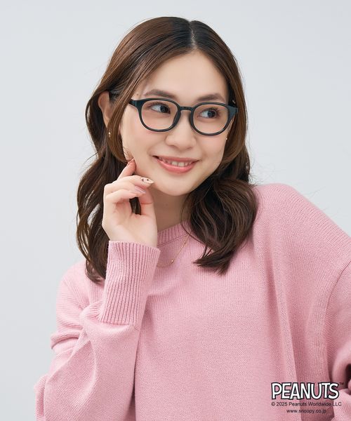 Zoff 【PEANUTSコラボ】ウェリントン型メガネ/スヌーピー/Zoff/ZC251017 ホワイト FREE ウィメンズグッズ ゾフ 631544 and ST アンドエスティ（旧ドットエスティ）