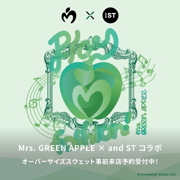 Mrs. GREEN APPLE × and ST